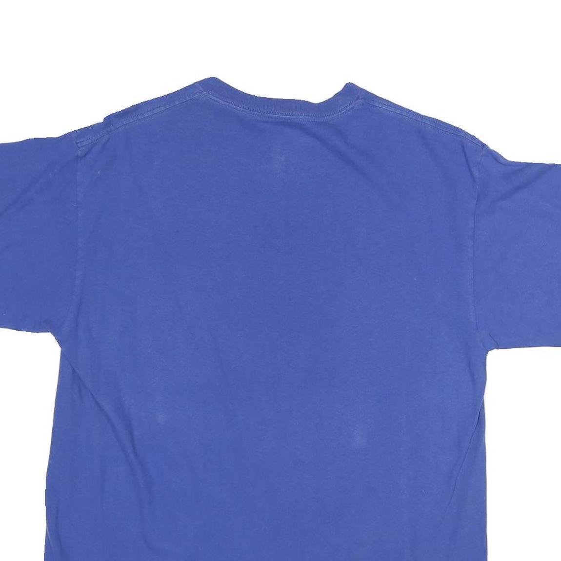 MAJESTIC Mens Blue Golden State Warriors T-Shirt L Short Sleeve Crew Neck NBA