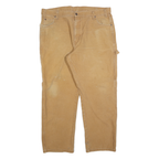DICKIES Mens Jeans Beige Regular Straight Denim Medium W40 L32 Workwear