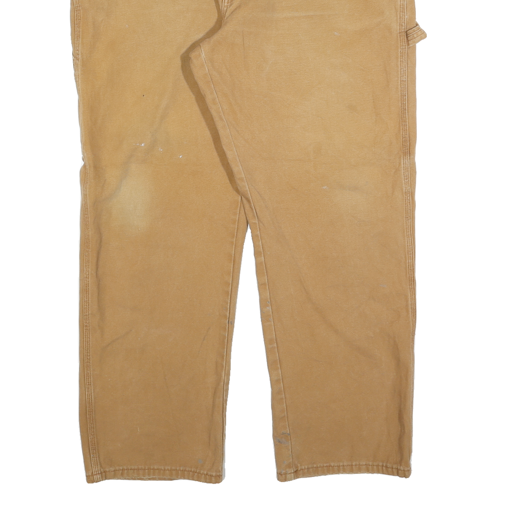 DICKIES Mens Jeans Beige Regular Straight Denim Medium W40 L32 Workwear