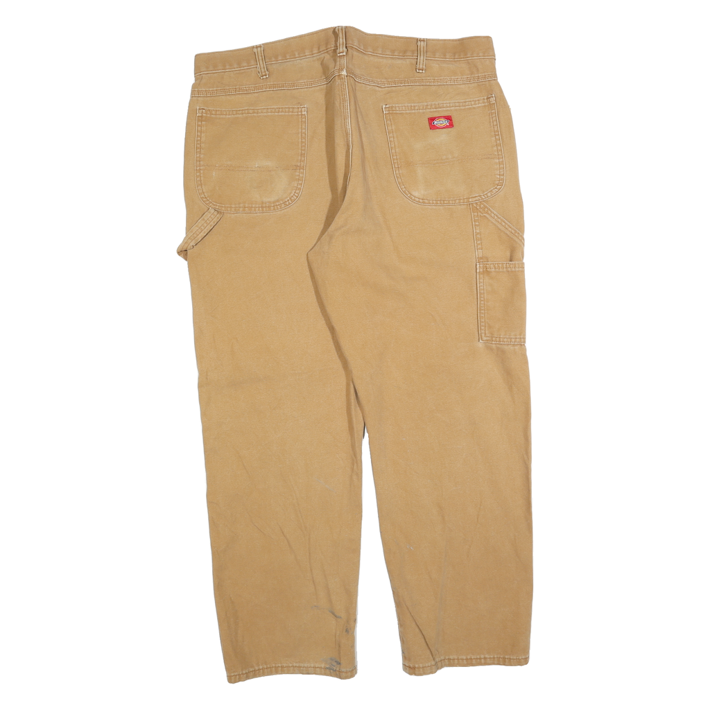 DICKIES Mens Jeans Beige Regular Straight Denim Medium W40 L32 Workwear