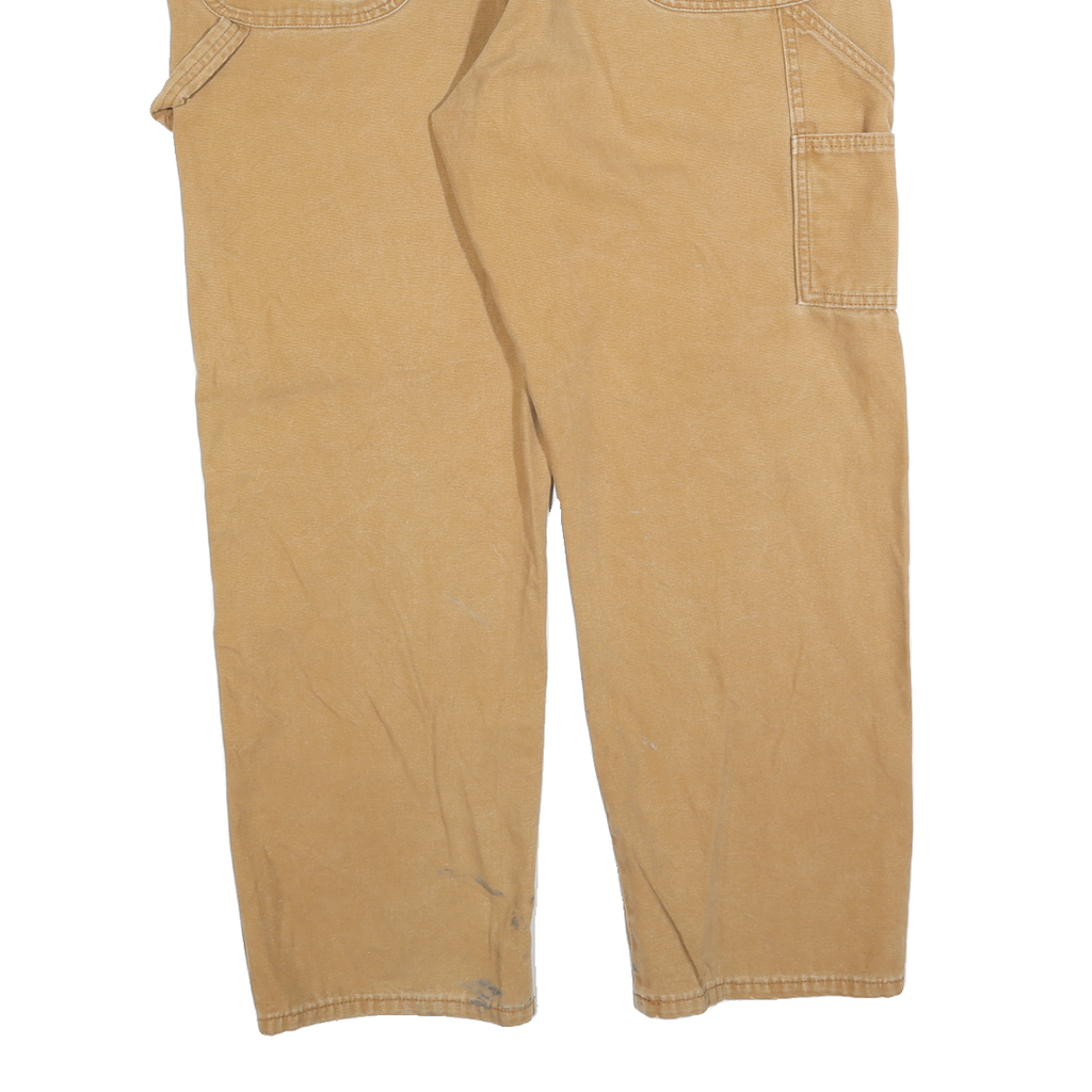 DICKIES Mens Jeans Beige Regular Straight Denim Medium W40 L32 Workwear