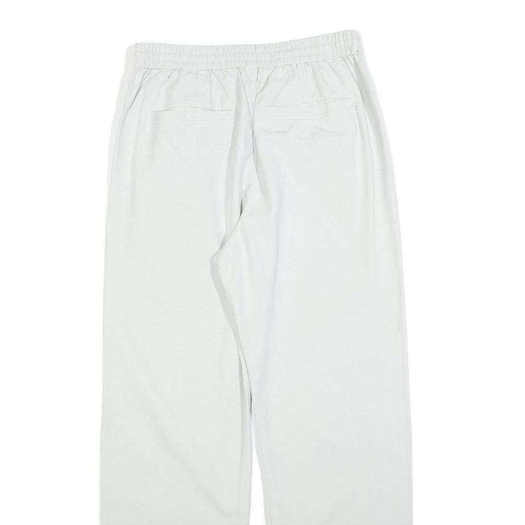 COS Womens Cotton Blend White Relaxed Drawstring Trousers W28 L28 Casual Comfort