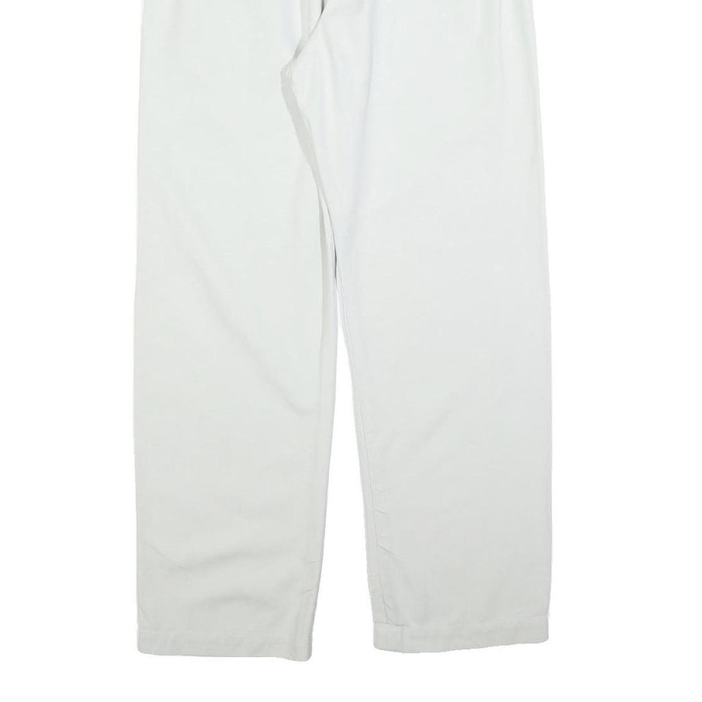 COS Womens Cotton Blend White Relaxed Drawstring Trousers W28 L28 Casual Comfort