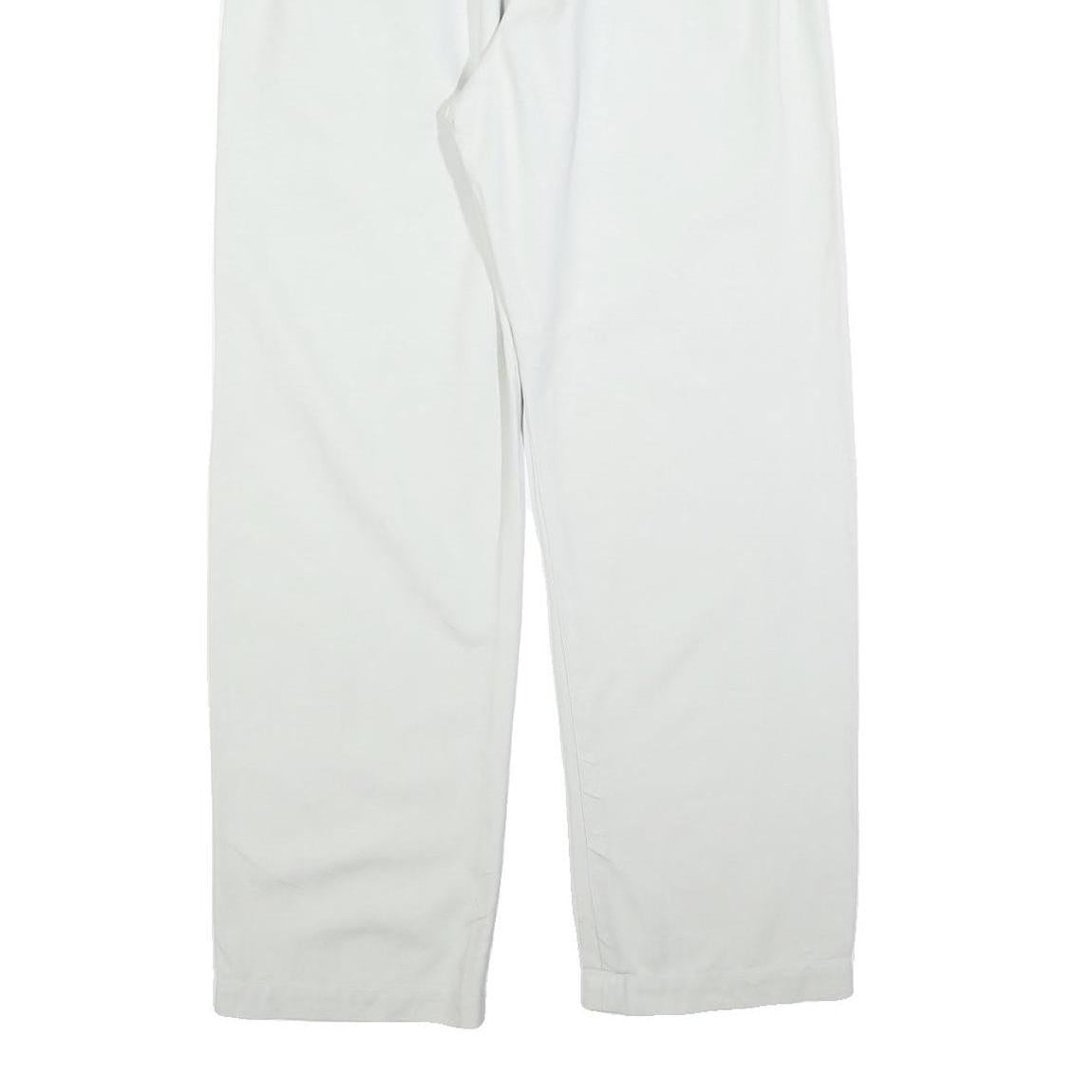 COS Womens Cotton Blend White Relaxed Drawstring Trousers W28 L28 Casual Comfort