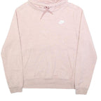 NIKE Womens Pink Hoodie Cotton Blend M Casual Pullover Sweatshirt