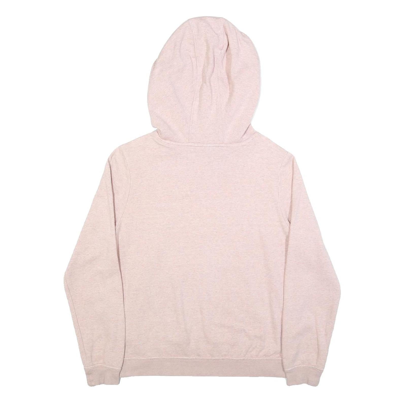 NIKE Womens Pink Hoodie Cotton Blend M Casual Pullover Sweatshirt