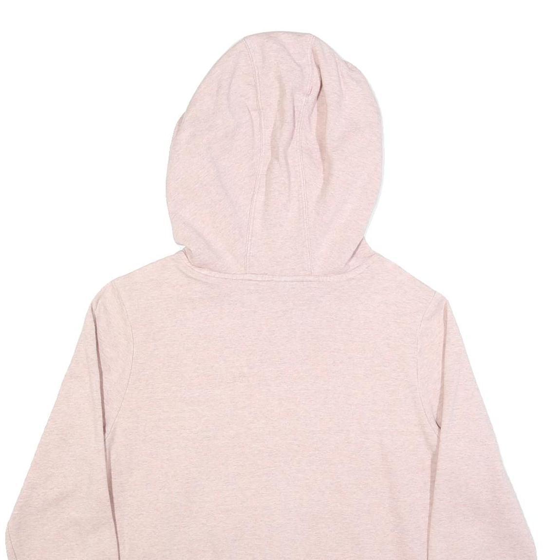 NIKE Womens Pink Hoodie Cotton Blend M Casual Pullover Sweatshirt