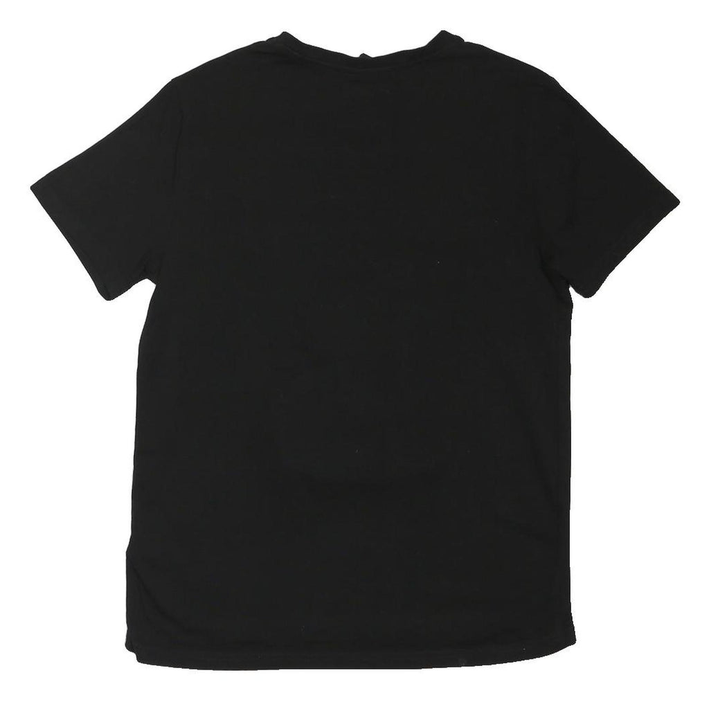 MOSCHINO Mens Black Graphic T-Shirt S Short Sleeve Crew Neck Designer Logo