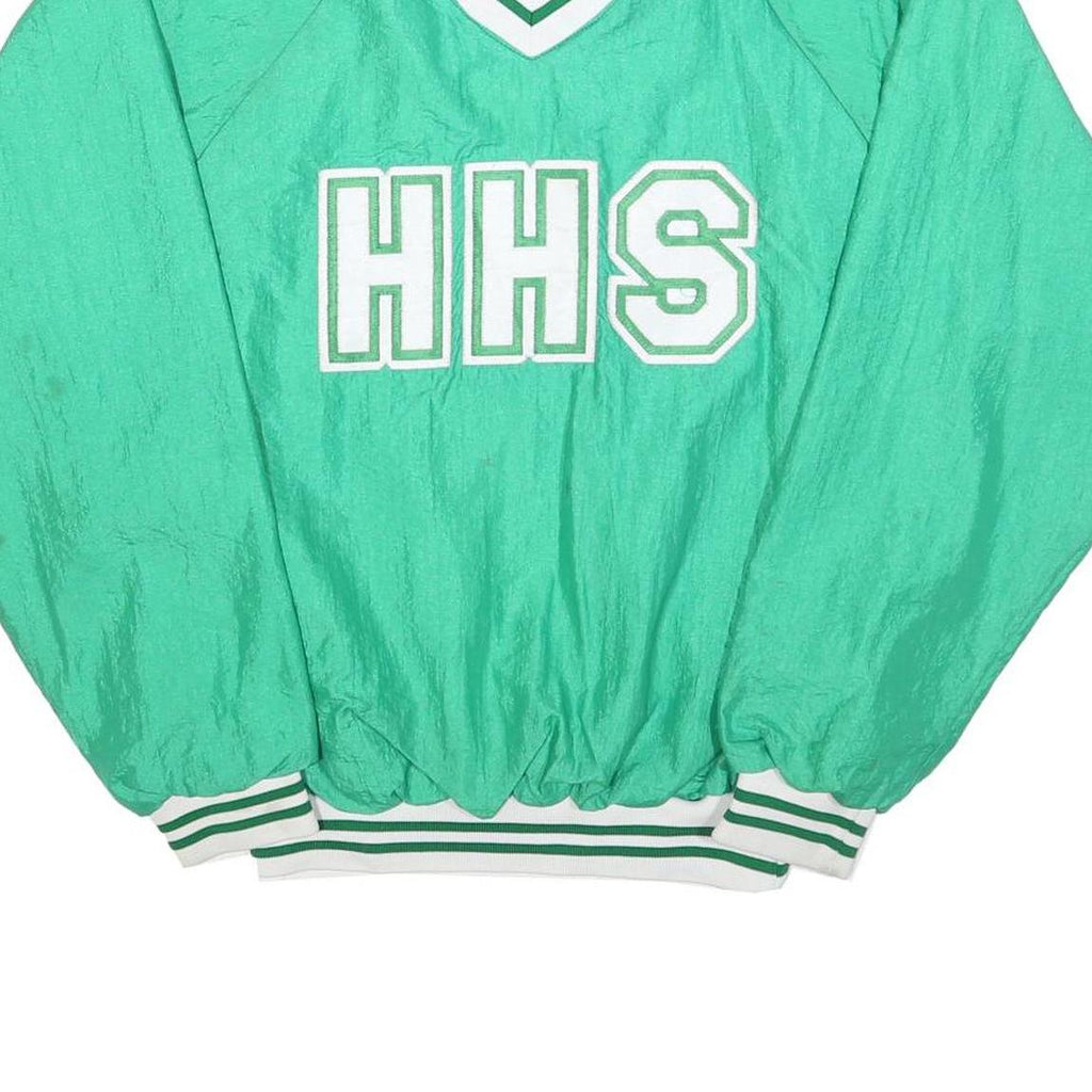 ELITE Mens Green Crew Neck M HHS Lettering Lightweight Polyester Sweatshirt