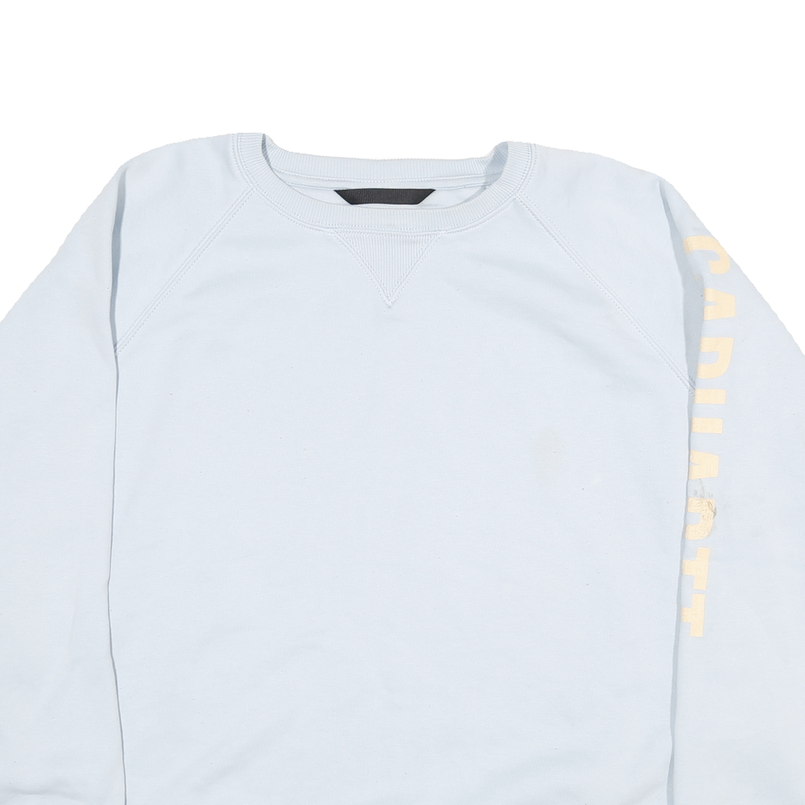 CARHARTT Mens Light Blue Sweatshirt 2XL Crew Neck Cotton Blend Pullover