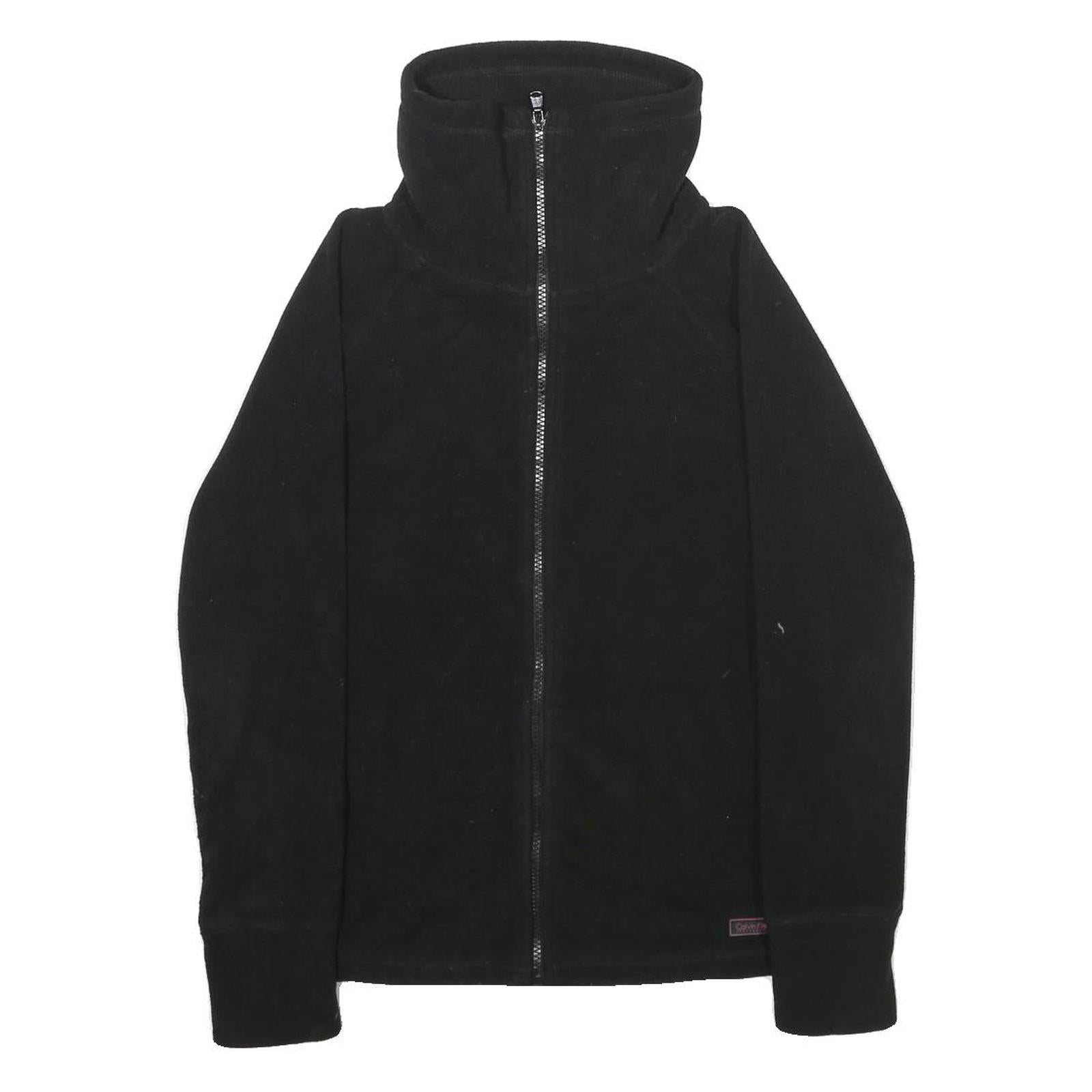 CALVIN KLEIN PERFORMANCE Womens Black Zip Jacket XS Polyester Plain Lightweight