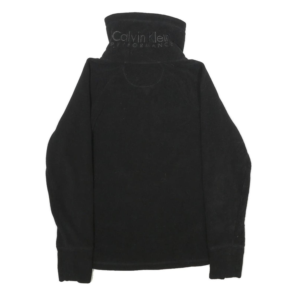 CALVIN KLEIN PERFORMANCE Womens Black Zip Jacket XS Polyester Plain Lightweight