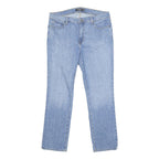 LAUREN RALPH LAUREN Womens Regular Fit Blue Denim Light W36 L30 Classic Button
