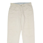 TOMMY HILFIGER Chino Womens Twill Trousers Beige Regular Straight W32 L28