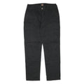 DICKIES Mens Black Cotton Blend Regular Cargo Trousers W32 L32 Workwear Zip