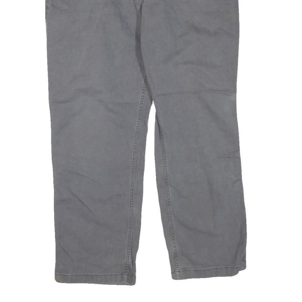 CARHARTT Mens Jeans Grey Regular Straight Denim W40 L32 Workwear Zip Closure