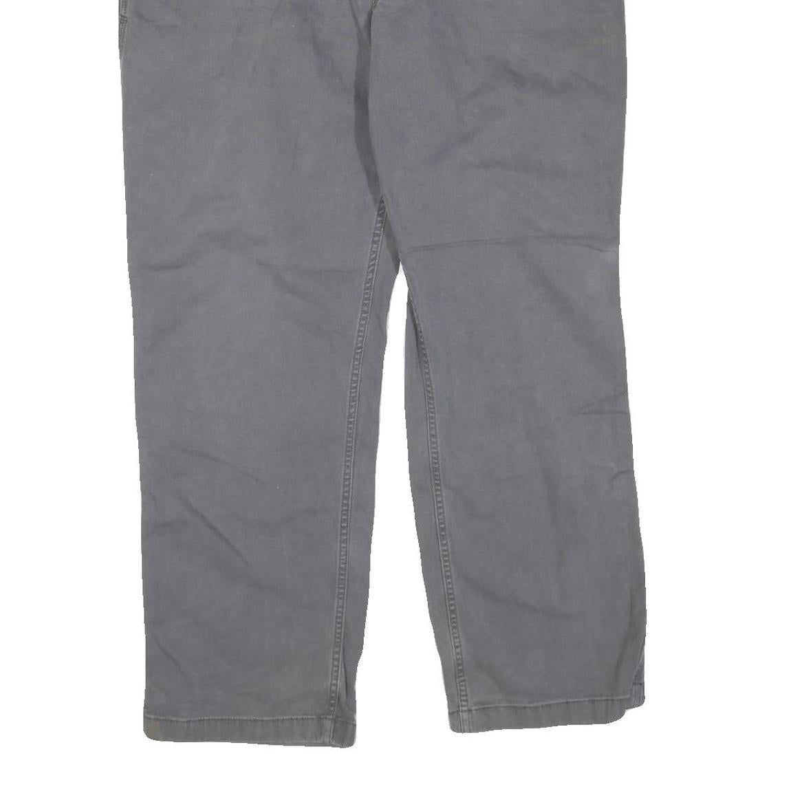 CARHARTT Mens Jeans Grey Regular Straight Denim W40 L32 Workwear Zip Closure