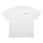 HANES Mens White Automotive Refinish Graphic T-Shirt L Short Sleeve Crew Neck