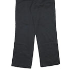 DICKIES Mens Black Cotton Blend Regular Straight Trousers W32 L30 Workwear Zip