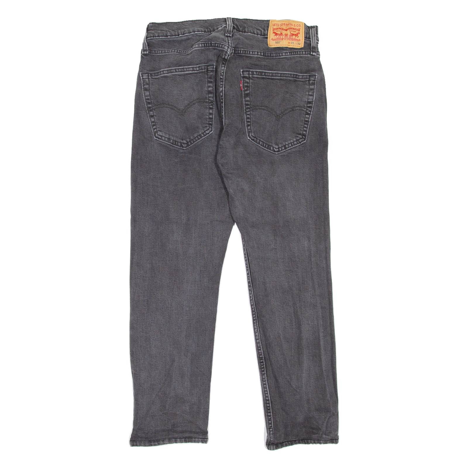 LEVI'S 502 Jeans Mens Grey Regular Tapered W31 L26