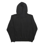 PUMA Womens Black Hoodie M Cotton Blend Pullover Sweatshirt Logo Print