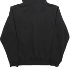 PUMA Womens Black Hoodie M Cotton Blend Pullover Sweatshirt Logo Print