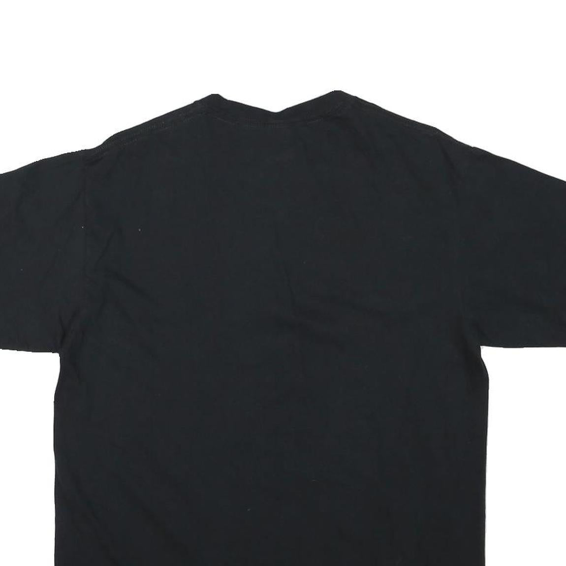 DISNEY Mens Black Mickey Mouse Halloween Graphic T-Shirt S Crew Neck Short