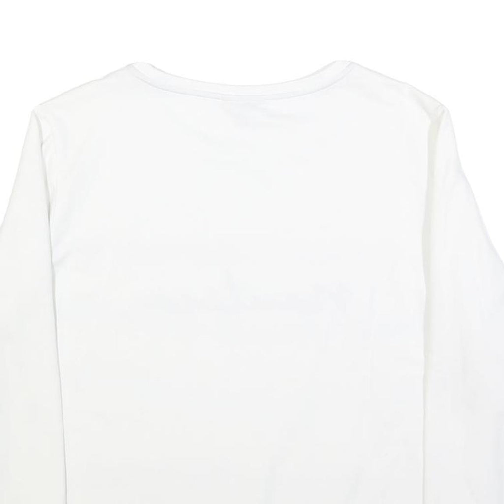 NAUTICA Womens White Blue Red Sweatshirt Crew Neck XL Cotton Blend Casual