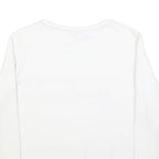 NAUTICA Womens White Blue Red Sweatshirt Crew Neck XL Cotton Blend Casual