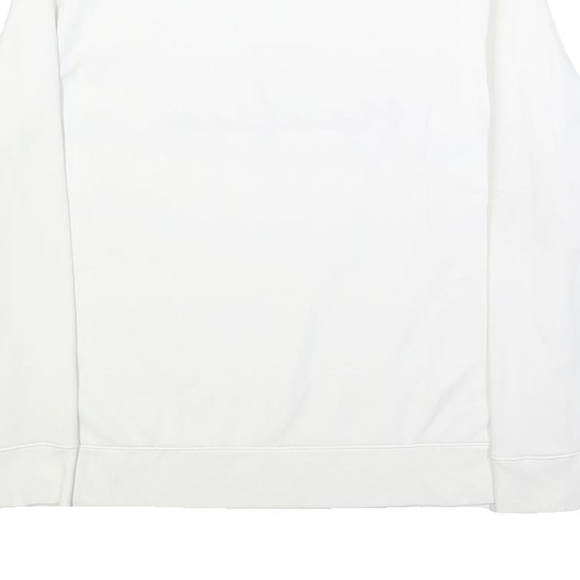 NAUTICA Womens White Blue Red Sweatshirt Crew Neck XL Cotton Blend Casual