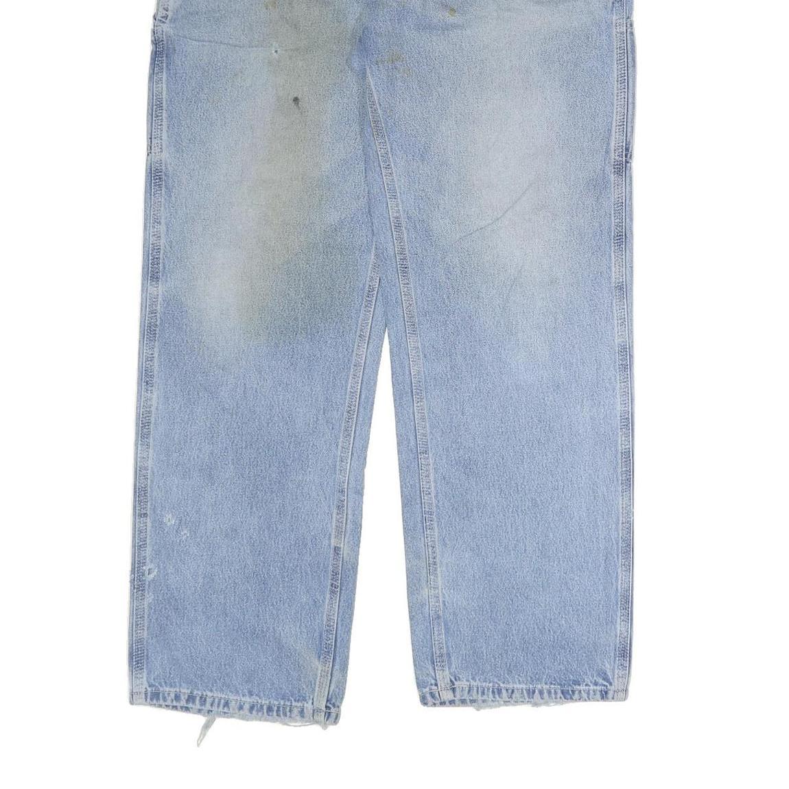 CARHARTT Mens Jeans Blue Relaxed Straight Denim Medium W34 L32 Workwear Utility