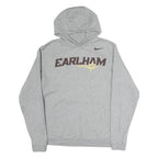 NIKE Mens Grey Earlham Pullover Hoodie L Cotton Casual Sports Sweatshirt