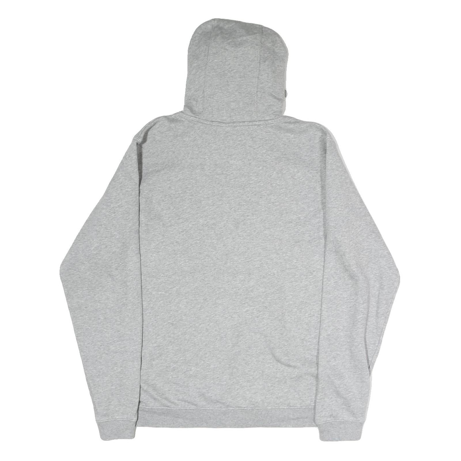 NIKE Mens Grey Earlham Pullover Hoodie L Cotton Casual Sports Sweatshirt