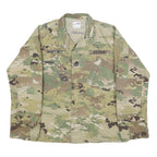 SNC MANUFACTURING Mens Green & Brown Camouflage Lightweight Cotton Blend Jacket