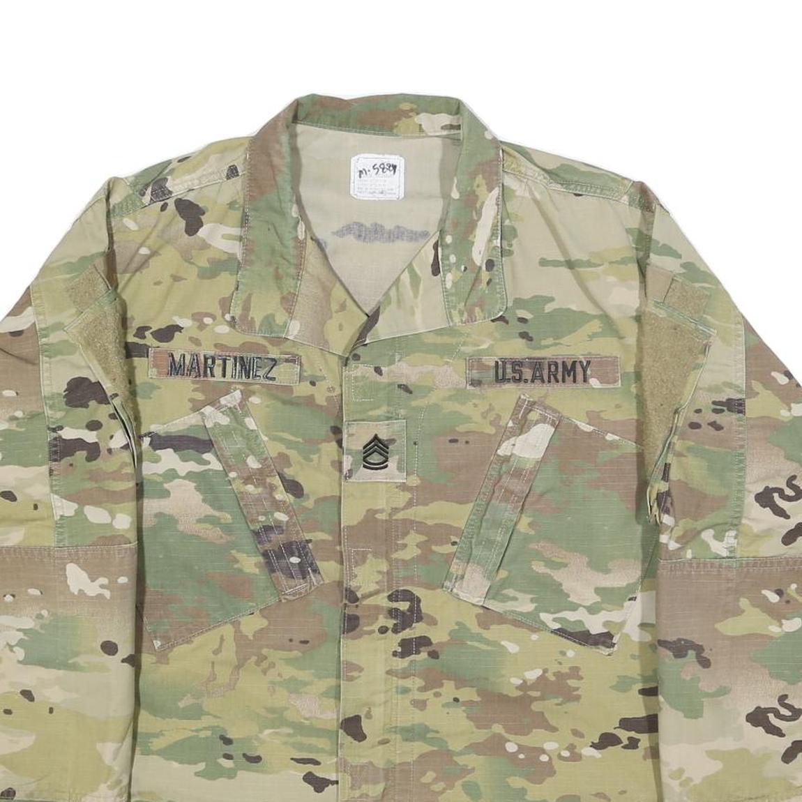 SNC MANUFACTURING Mens Green & Brown Camouflage Lightweight Cotton Blend Jacket