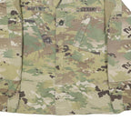 SNC MANUFACTURING Mens Green & Brown Camouflage Lightweight Cotton Blend Jacket