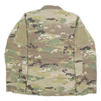 SNC MANUFACTURING Mens Green & Brown Camouflage Lightweight Cotton Blend Jacket