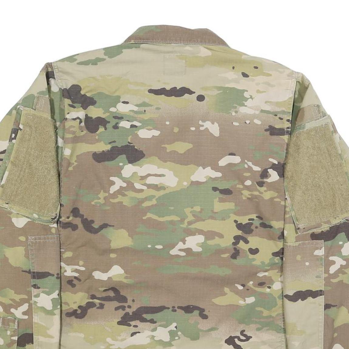 SNC MANUFACTURING Mens Green & Brown Camouflage Lightweight Cotton Blend Jacket