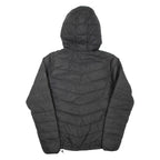 JACK WOLFSKIN Womens Puffer Jacket Grey Hooded UK 12