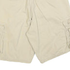 LEE Mens Shorts Beige Casual Cargo Plain L W36 Button Pockets Cotton Blend