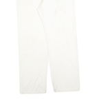 DICKIES Mens Cotton Blend White Workwear Regular Fit Straight Trousers W34 L31