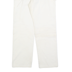DICKIES Mens Cotton Blend White Workwear Regular Fit Straight Trousers W34 L31