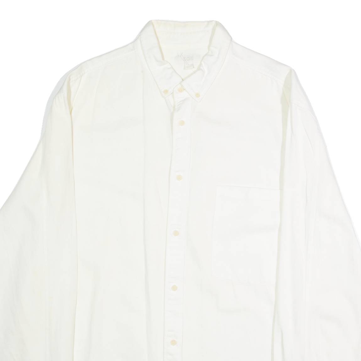 COS Mens Plain Shirt White Long Sleeve XL