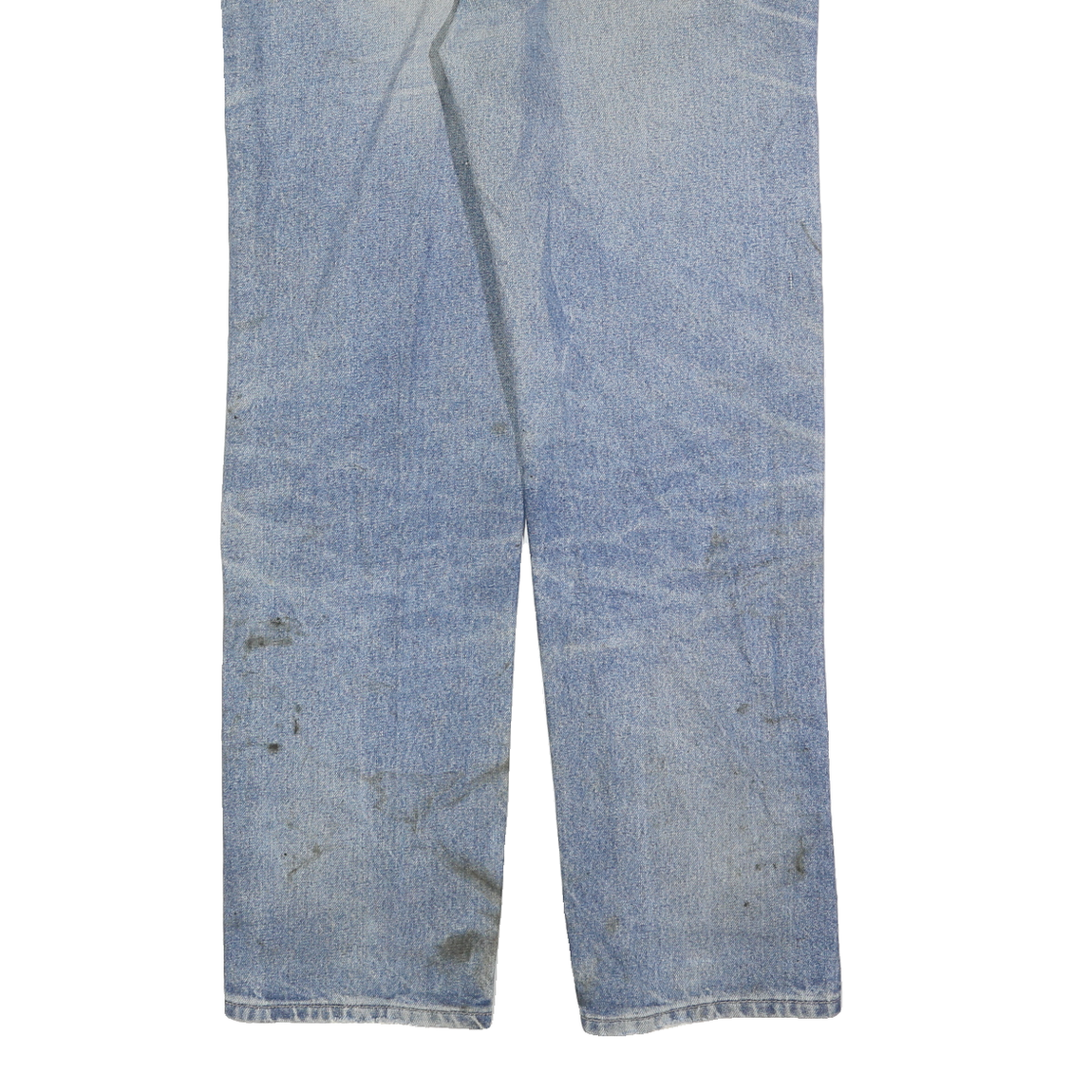 CARHARTT Mens Cotton Blend Blue Regular Straight Trousers W34 L34 Workwear