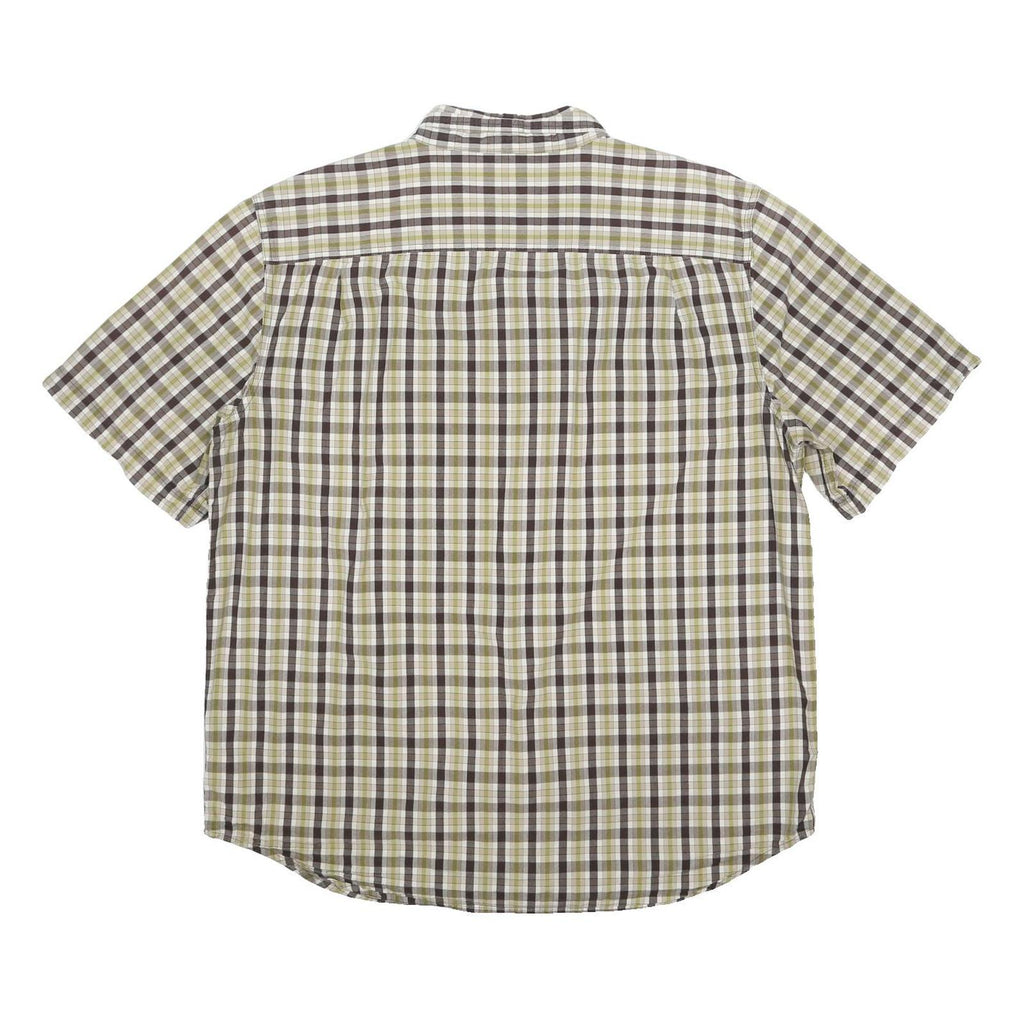 CARHARTT Mens Beige Brown Check Shirt XL Cotton Casual Button Up Summer