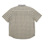 CARHARTT Mens Beige Brown Check Shirt XL Cotton Casual Button Up Summer
