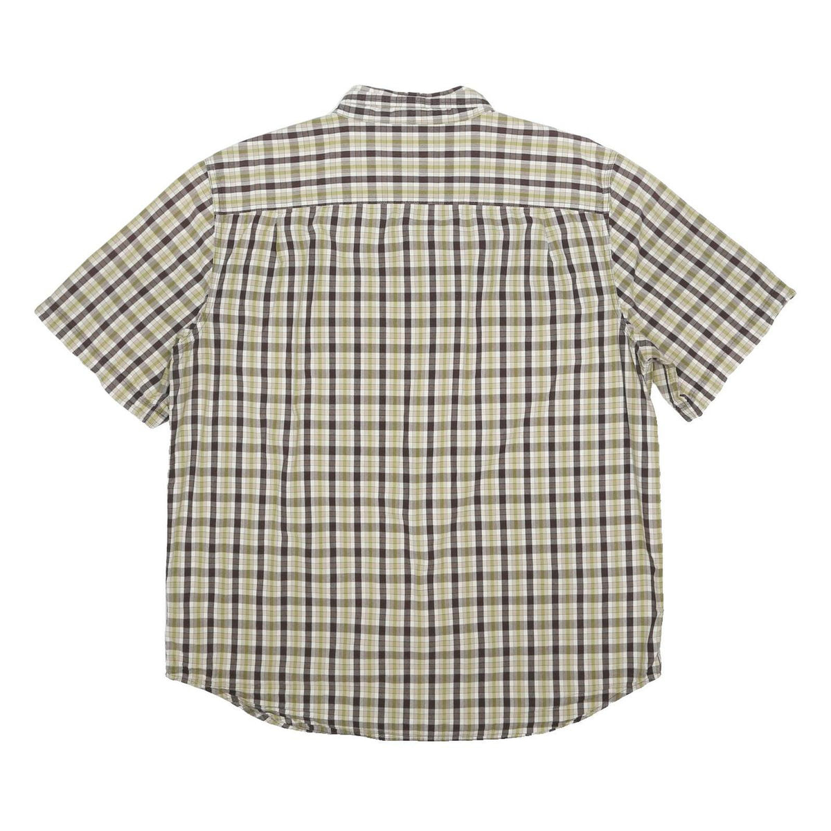 CARHARTT Mens Beige Brown Check Shirt XL Cotton Casual Button Up Summer