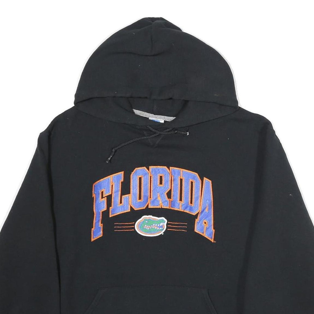 RUSSELL ATHLETIC Mens Black Florida Pullover Hoodie L Cotton Casual Sweatshirt