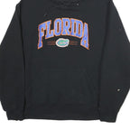 RUSSELL ATHLETIC Mens Black Florida Pullover Hoodie L Cotton Casual Sweatshirt