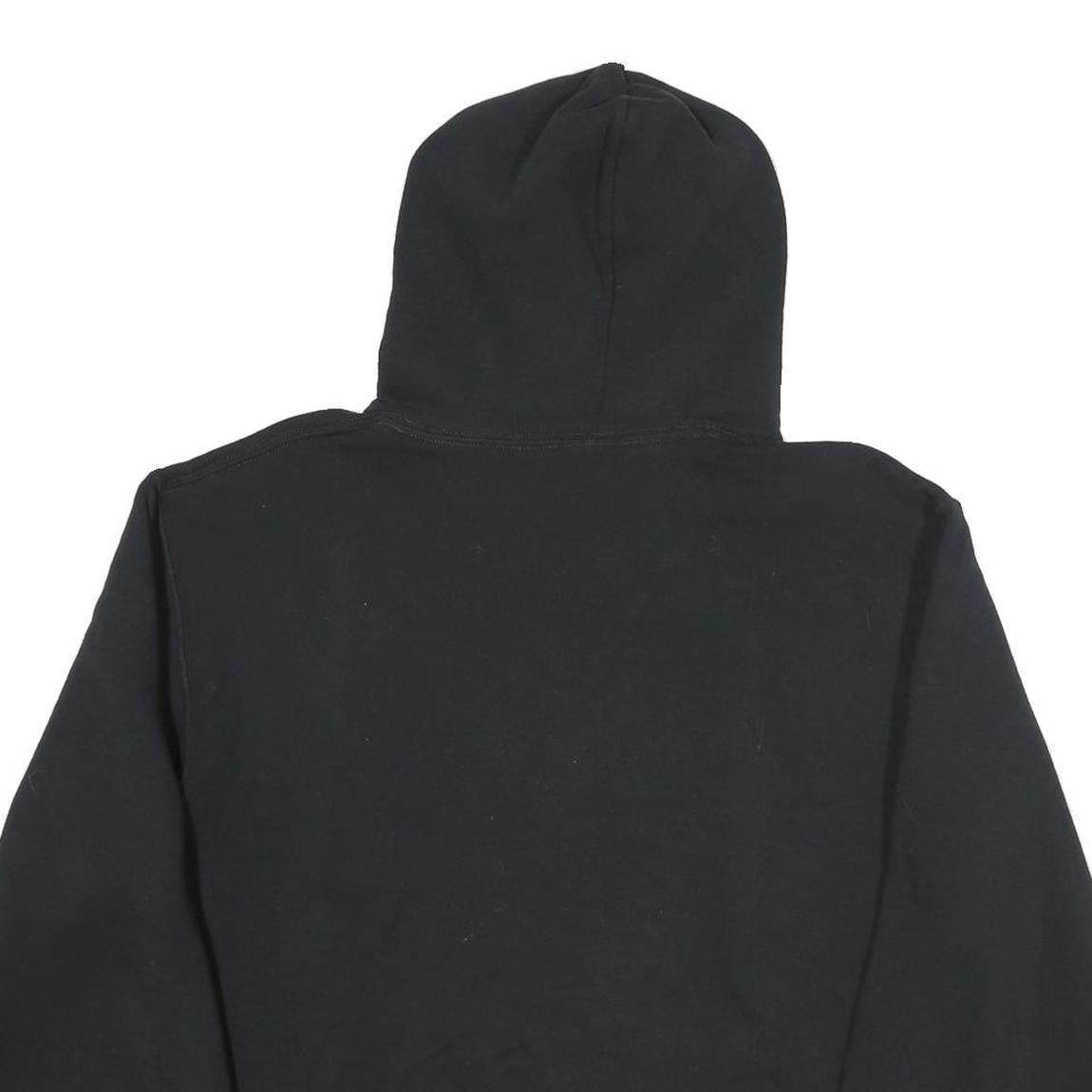 RUSSELL ATHLETIC Mens Black Florida Pullover Hoodie L Cotton Casual Sweatshirt